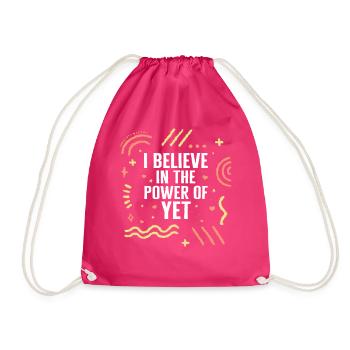 Chemise Positivité, Power Of Yet Tee, Jeunesse - Sac de sport léger - fuchsia - Devant
