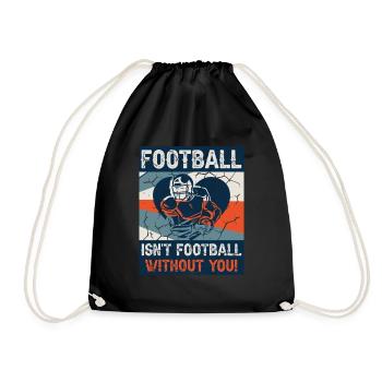 Day play ball court game lovers - Drawstring Bag - black - Front