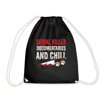 Feline Fur Documentary filmmaker - Drawstring Bag - black - Front