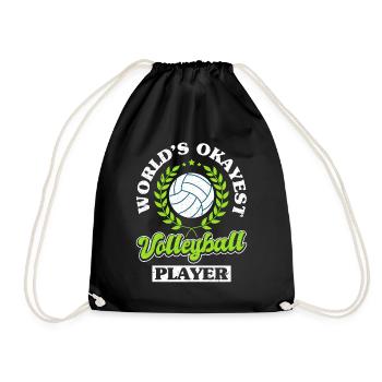 Volleyball Players Coaching Team - Drawstring Bag - black - Front