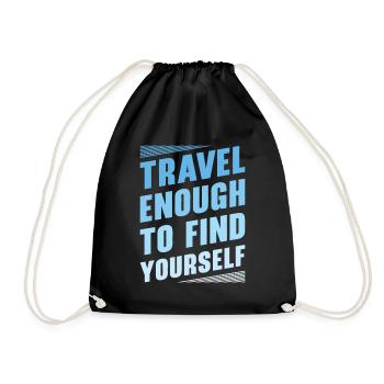 Motivateur de voyage Self-Care Inspirational - Sac de sport léger - noir - Devant