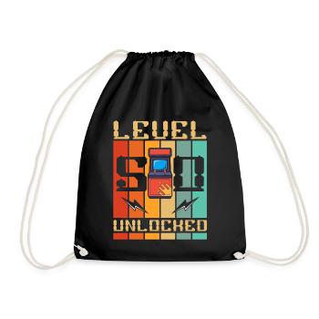 Niveau 50 Machine d’arcade débloquée Gamer 50. - Sac de sport léger - noir - Devant