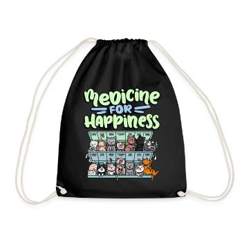Ma pilule Happy Medicine Every Day - Sac de sport léger - noir - Devant