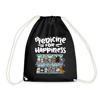 Ma pilule Happy Medicine Every Day - Sac de sport léger - noir - Devant