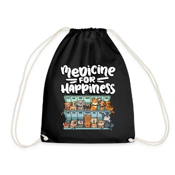 Ma pilule Happy Medicine Every Day - Sac de sport léger - noir - Devant