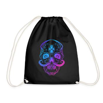 Cinco De Mayo Stylized Sugar Skull Day Of The Dead - Turnbeutel - Schwarz - Vorne