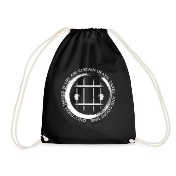Chemise d’agent correctionnel, impôts sur la mort et dénombrement - Sac de sport léger - noir - Devant