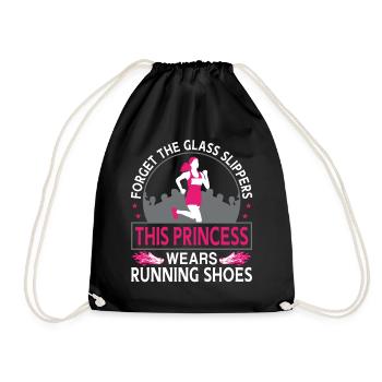 Coureur de course à pied Semi-marathon fille - Sac de sport léger - noir - Devant
