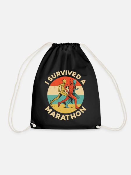Running Runner Half Marathon - Turnbeutel - Schwarz