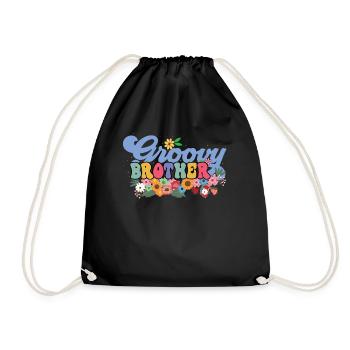Groovy Brother Jardin Plante Fleurs Décor Floral - Sac de sport léger - noir - Devant