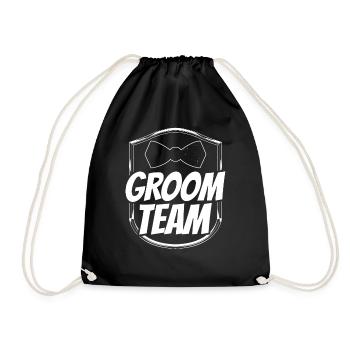 Équipe de marié Mariage Party Dictons - Sac de sport léger - noir - Devant