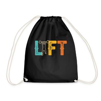 Lift Workout Weightlifting Gym Weightlifting - Sac de sport léger - noir - Devant