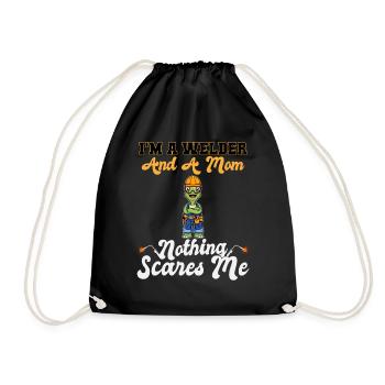 Je suis soudeur et maman rien ne me fait peur - Sac de sport léger - noir - Devant