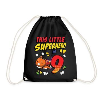 Ce petit super-héros c’est 9 propriétaires de chats 9. - Sac de sport léger - noir - Devant