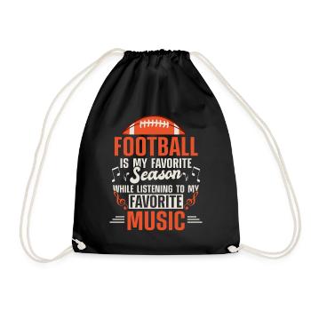 Ball Sports Coach Music Fan - Drawstring Bag - black - Front
