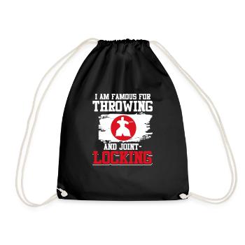 Japan Patriotic Kendo Japanese Aikido - Drawstring Bag - black - Front