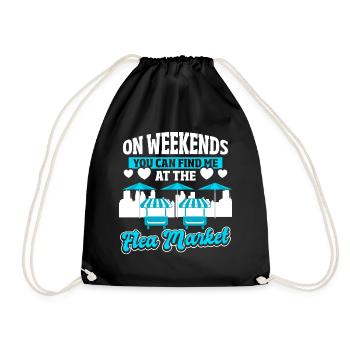 Vendeur junkie d’échange d’objets de collection - Sac de sport léger - noir - Devant
