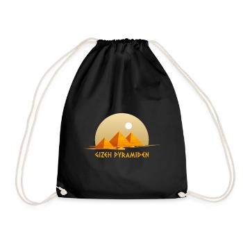 Pyramides de Gizeh Anubis Egypte Souvenir Egypte - Sac de sport léger - noir - Devant