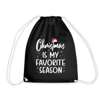 Noël est ma saison préférée - Sac de sport léger - noir - Devant