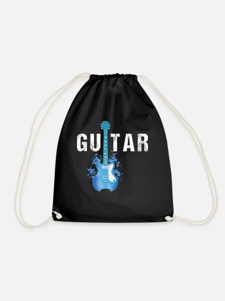 Gitarrenstringmusiker Akustischer Elektrist Gitarr - Turnbeutel - Schwarz