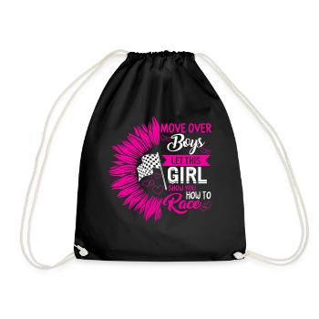Chemise de course, déplacer sur les garçons coureuse - Sac de sport léger - noir - Devant