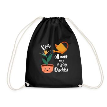 Oui partout sur mon visage Daddy Strelizie plantes - Sac de sport léger - noir - Devant