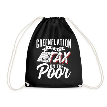 L’inflation verte est une taxe pour les pauvres Vert - Sac de sport léger - noir - Devant