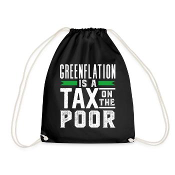 L’inflation verte est une taxe pour les pauvres Vert - Sac de sport léger - noir - Devant
