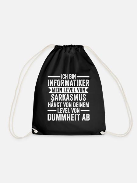 IT Fachmann Informatiker Informatik Programmierer - Turnbeutel - Schwarz
