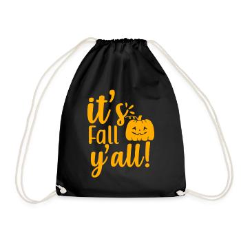 C’est l’automne ! Drôle de dicton d’automne - Sac de sport léger - noir - Devant