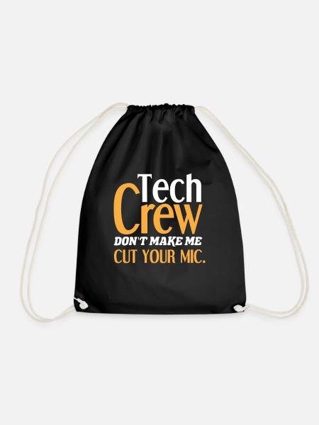 Theater Techniker Crew - Turnbeutel - Schwarz