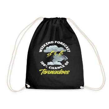 Storm Chaser Weekend Storm Chase - Drawstring Bag - black - Front