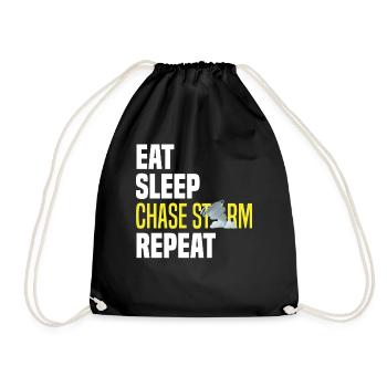 Manger Sleeping Storm Chases Répéter - Sac de sport léger - noir - Devant