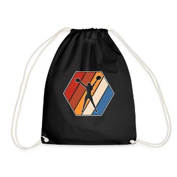 Cheerleading Retro - Turnbeutel - Schwarz - Vorne