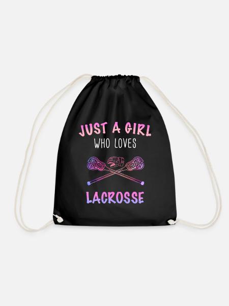 Lacrosse Sport Lacrosse Spieler - Turnbeutel - Schwarz