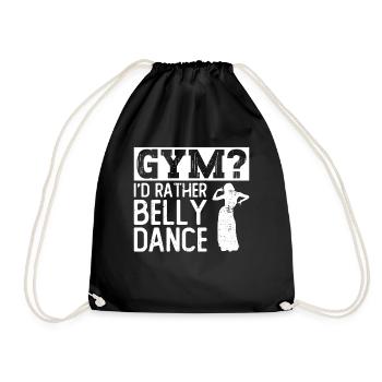 GYMNASE? Je préfère la danse du ventre - Bauchtanz Tänzerin - Sac de sport léger - noir - Devant