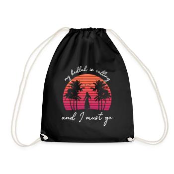 Danse du ventre Danseur du ventre Bedlah Dancer Cadeau - Sac de sport léger - noir - Devant