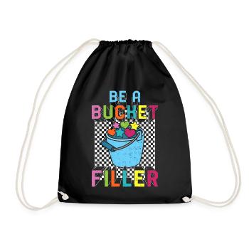 Chemise Positivity, Be A Bucket Filler Tee, École - Sac de sport léger - noir - Devant