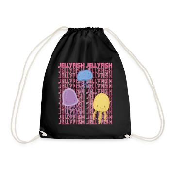 Ocean Sweet Jellyfish Ocean Life Animal marin sous-marin - Sac de sport léger - noir - Devant