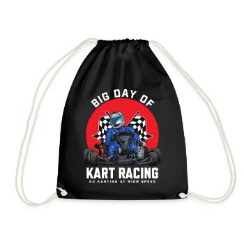 Kart Racing Go-Kart Racer Go-Kart Racetrack-Ren - Sac de sport léger - noir - Devant