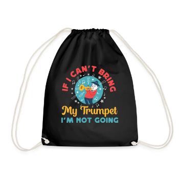 Trompettiste Si je ne peux pas apporter mon - Sac de sport léger - noir - Devant