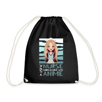 Nur eine Krankenschwester, die in Anime verliebt i - Turnbeutel - Schwarz - Vorne