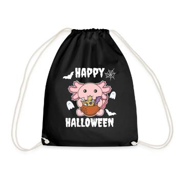 Nouilles Nouilles japonaises Halloween Axolotl Ramen - Sac de sport léger - noir - Devant