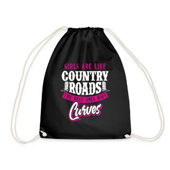 Filles Femmes Musique Country Bottes occidentales - Sac de sport léger - noir - Devant