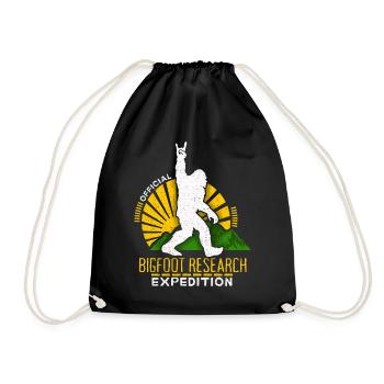 Monstres Bigfoot, Monstres Zombies, Monstres Yéti - Sac de sport léger - noir - Devant