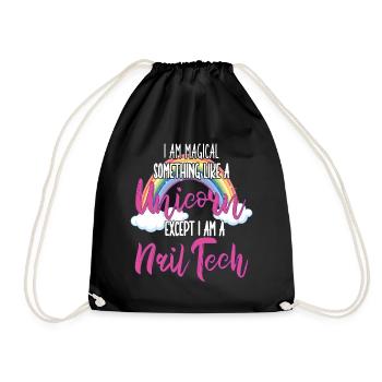 Je suis un peu une technicienne ongulaire magique - Sac de sport léger - noir - Devant