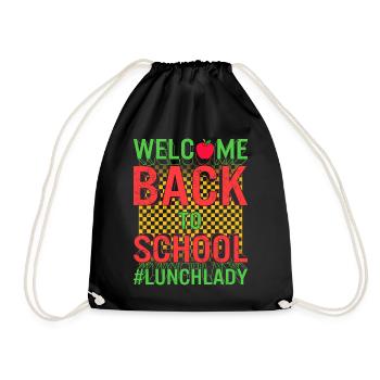Chemise de rentrée scolaire, Lunch Lady Tee, Cafétéria - Sac de sport léger - noir - Devant