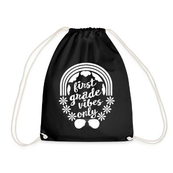Back To School Shirt, nur First Grade Vibes - Turnbeutel - Schwarz - Vorne