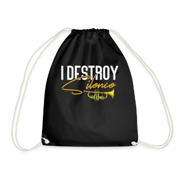 Le trompettiste I Destroy Silence - Sac de sport léger - noir - Devant