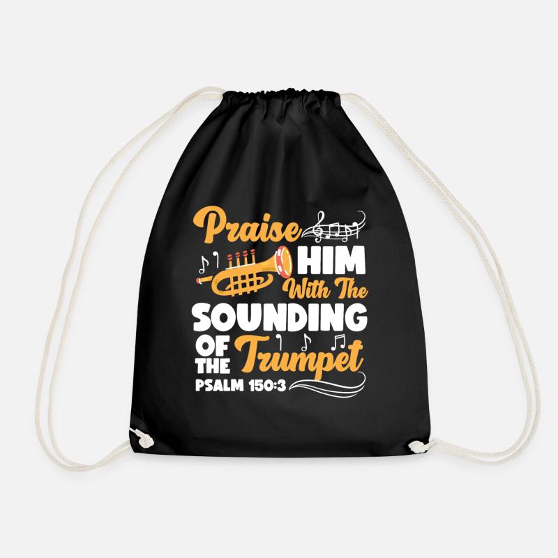 Trumpet Player Praise Him With The - Turnbeutel - Schwarz